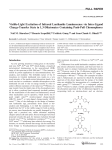 Visible-Light Excitation of Infrared Lanthanide