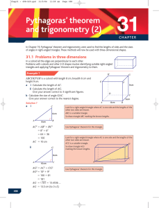 Pythagoras` theorem and trigonometry (2)