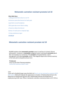 Metastatic castration resistant prostate icd 10