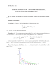 MTH/STA 561 GAMMA DISTRIBUTION, CHI SQUARE