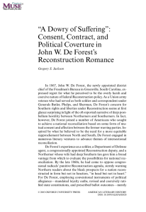 “A Dowry of Suffering”: Consent, Contract, and