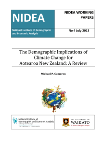 The Demographic Implications of Climate Change for Aotearoa New