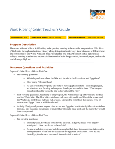 Teacher`s Guide Nile: River of Gods