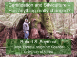 Certification and Silviculture – Has Anything Really Changed?