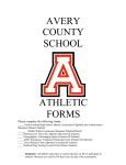 Athletic Forms 16/17 - Avery County Schools