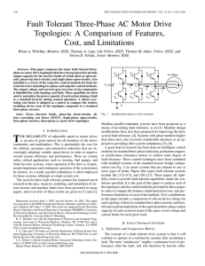 Fault Tolerant Three-Phase AC Motor Drive Topologies: A