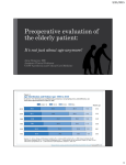 Preoperative evaluation of the elderly patient: