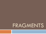 PowerPoint on Fragments