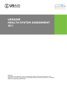 PHR Technical Report Template - Health System Assessment
