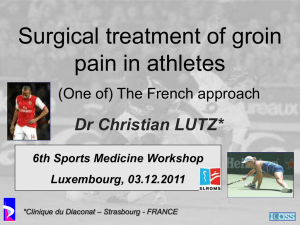 Surgical treatment of groin pain in athletes