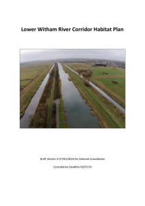 Lower Witham River Corridor Habitat Plan