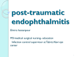 Incidence of traumatic endophthalmitis