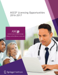 ASCO® Licensing Opportunities 2016-2017