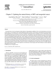 Updating the natural history of HPV and anogenital cancer