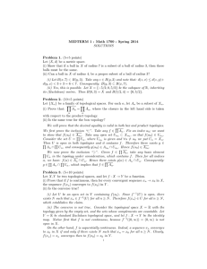 MIDTERM 1 : Math 1700 : Spring 2014 SOLUTIONS Problem 1. (5+5