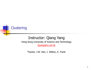 Clustering - Hong Kong University of Science and Technology