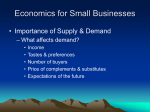 Economics for Small Businesses