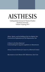 aisthesis - Stanford Classics