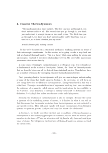 4. Classical Thermodynamics