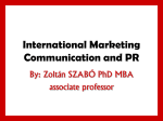 International Marketing Communication and PR