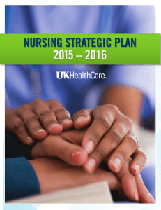 Nursing Strategic Plan 2015-2016