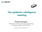 Epidemic intelligence meeting