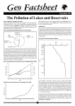 56 The pollution of Lakes and Reservoirs