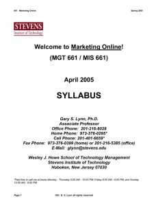 1. title page - Stevens Institute of Technology