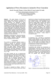 Applications of Power Electronics in Automotive Power