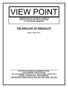 the ideology of inequality