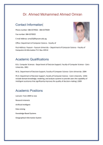 Dr. Ahmed Mohammed Ahmed Omran Contact Information Phone