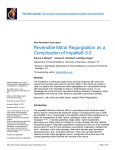 Reversible Mitral Regurgitation as a Complication of