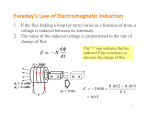 Faraday`s Law of Electromagnetic Induction - UTK-EECS