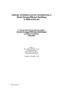 Heating, Ventilation and Air Conditioning in Smart Energy