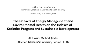 Energy Management - Environmental Health 2016