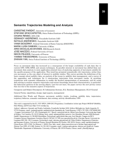 Semantic Trajectories Modeling and Analysis