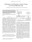 Realization of an Electronic Load for Testing Low Power PEM Fuel