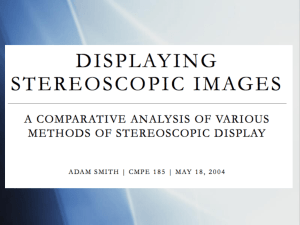 Displaying Stereoscopic Images