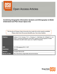 Combining Geographic Information Systems and Ethnography to