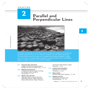 2 Parallel and Perpendicular Lines
