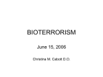 BIOTERRORISM