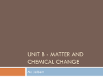 Matter and Chemical Change PPT
