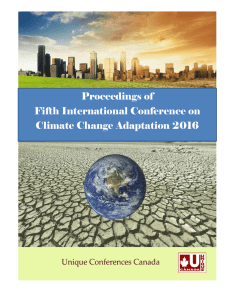 Proceedings of Fifth International Conference on Climate Change