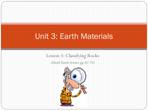 3 - Classifying Rocks