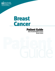 Breast Cancer - Anne Arundel Medical Center