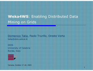 Weka4WS: Enabling Distributed Data Mining on Grids