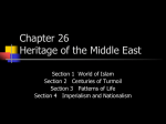 Chapter 26 Heritage of the Middle East - Mount St. Mary