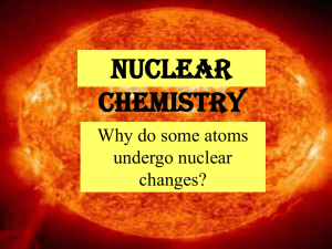 Nuclear Reactions - Manasquan Public Schools