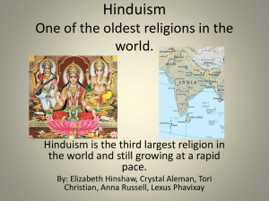 Hinduism (1). - McCluresHistoryHub