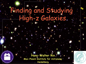 Part I: Finding High-z Galaxies - Max-Planck